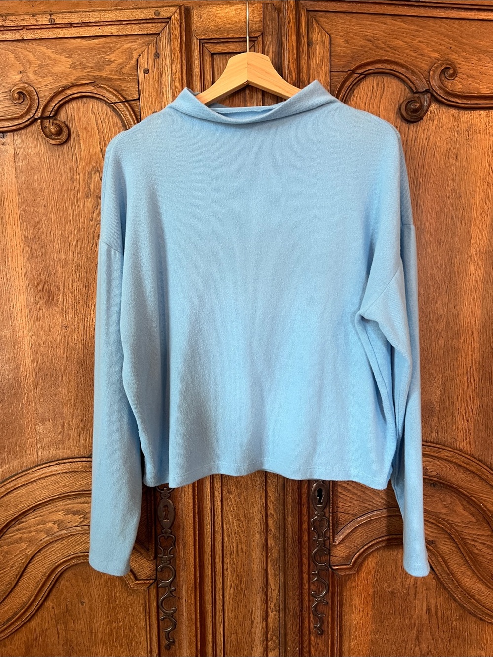 Loft Powder Blue Cowl Neck Sweater